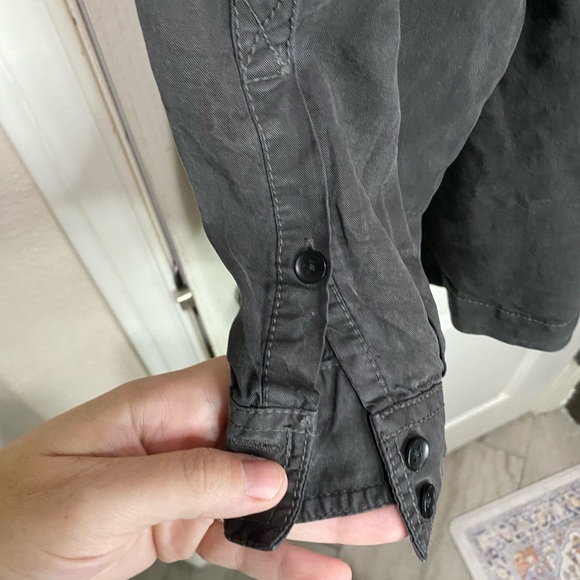 Torrid Black tencel button down shirt - Picture 6 of 6